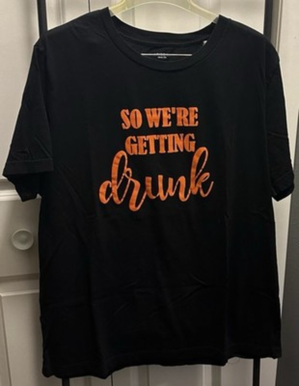 Arizona Jean Co So We're Getting Drunk T-Shirt Mens XXL Black Graphic Cotton Tee